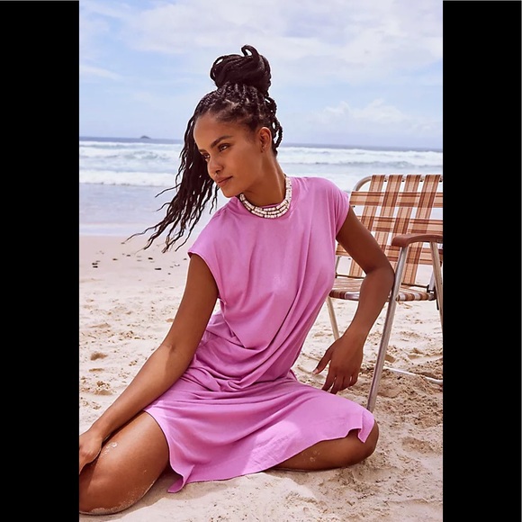 Free People New W Tags Slouchy Maxi Long Dress w/ Pockets Multiple Sizes - Picture 2 of 3